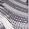 Grey/White Multi Abstract Stripe Power Mesh Fabric By the Yard
